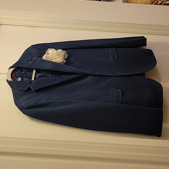 Like Denim Soul Of London Jacket Blue 42R Strech - Picture 2 of 15